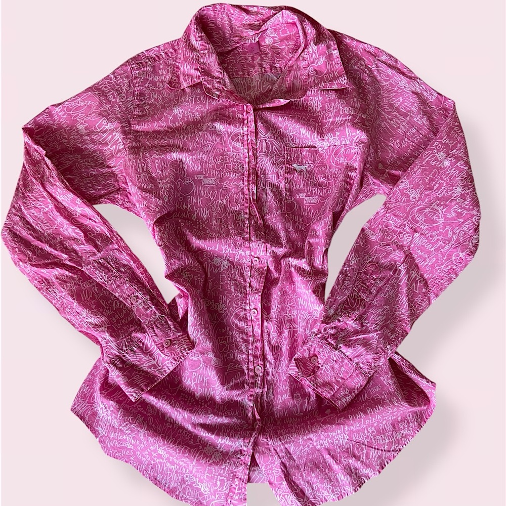 pink victoria’s secret PINK flannel - Picture 2 of 8